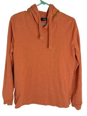 Gina Benotti Women's Orange Long Sleeve Pullover Hoodie Size Small